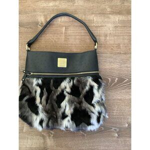 Deesigns Bag By Ocleppo Hobo Shoulder Bag Leather Fur Bottom